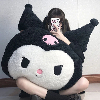 Super-Sized Kuromi Plush Pillow – Soft & Snuggly Companion