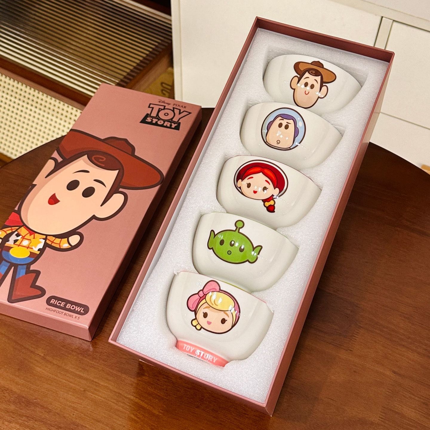 Toy Story Ceramic Bowl Gift Set – Set of 5, 5-Piece Cute Character Design
