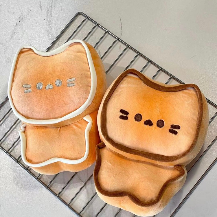 Butter Cookie Cat Plush Pillow – Cute & Soft Gift for Cat Lovers