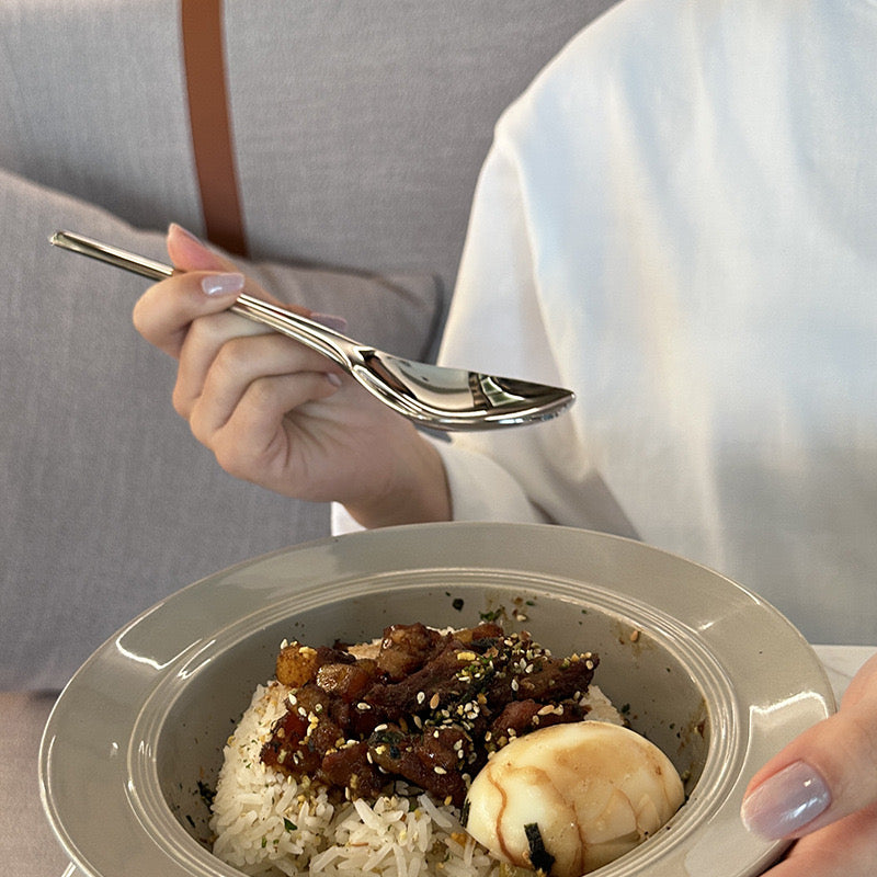 Large Stainless Steel Dining Spoon – 304 Stainless Steel, Dishwasher Safe