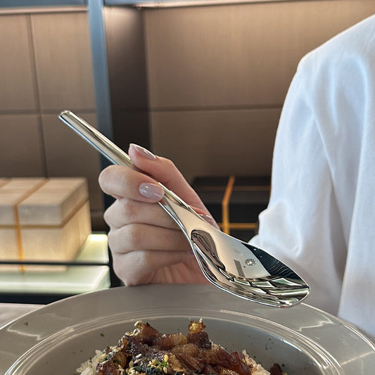 Large Stainless Steel Dining Spoon – 304 Stainless Steel, Dishwasher Safe