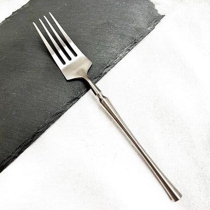 Elegant Hourglass Design Flatware Set - Set of 4 | Elegant Matte Finish