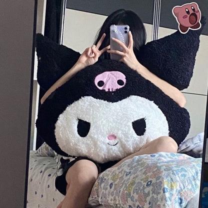 Super-Sized Kuromi Plush Pillow – Soft & Snuggly Companion