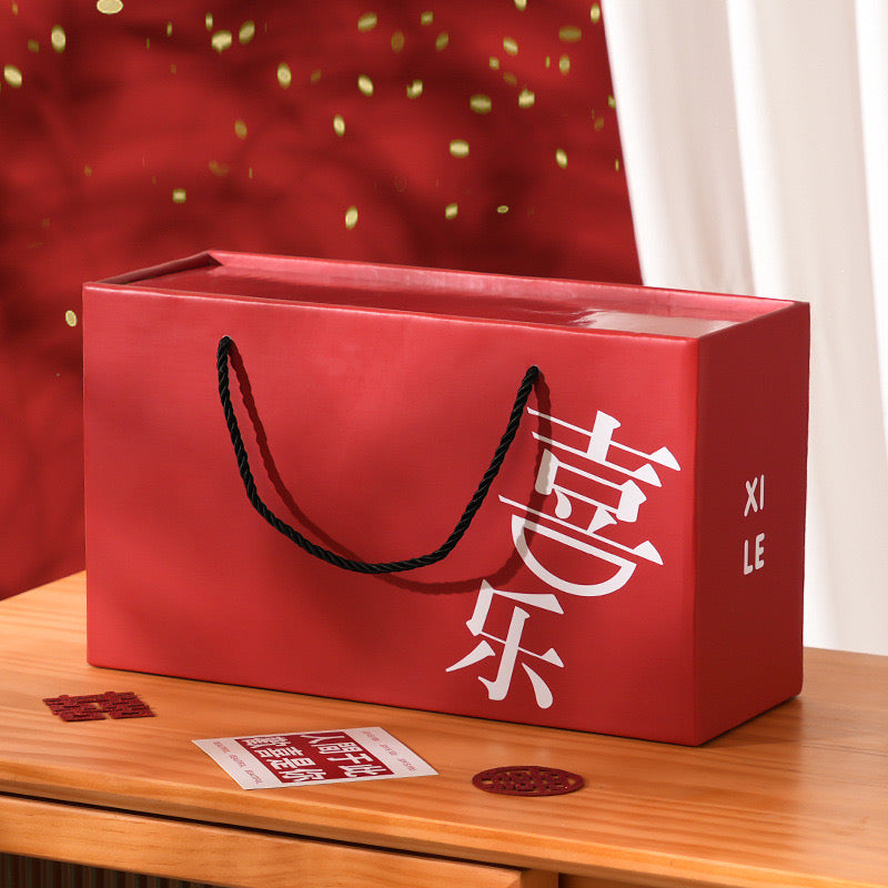 Double Happiness Ceramic Mug Gift Set – Traditional Chinese Wedding Tea Cups with Lids & Spoons