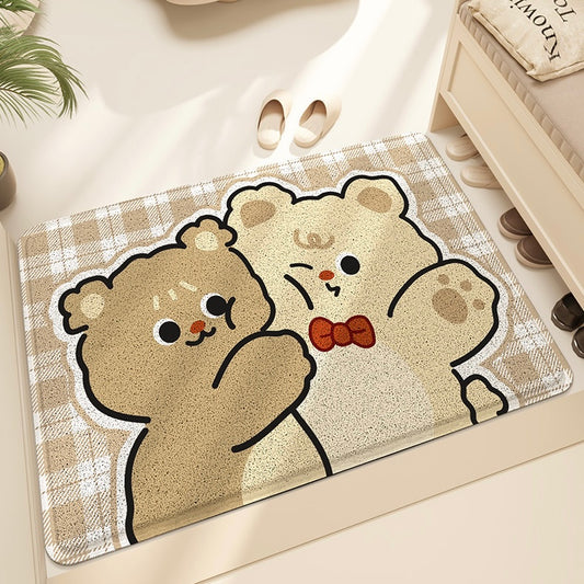 Bear Friend Welcome Doormat - Size 60x90cm