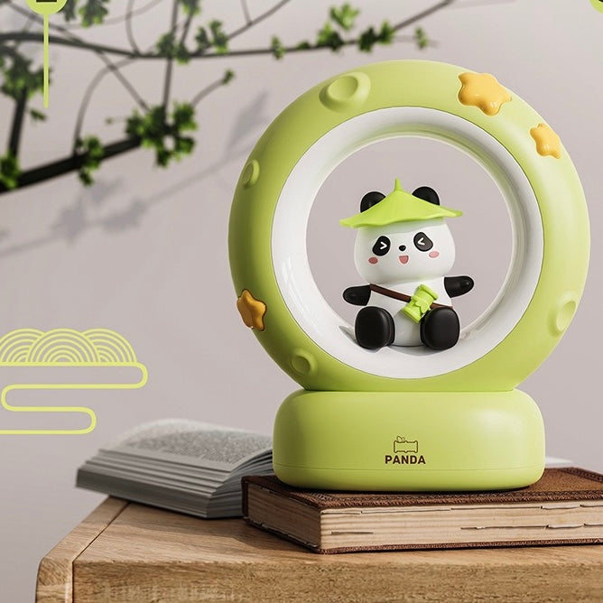 Panda&Moon Night Light | Soft Silicone, USB Charging | Perfect Birthday Gift
