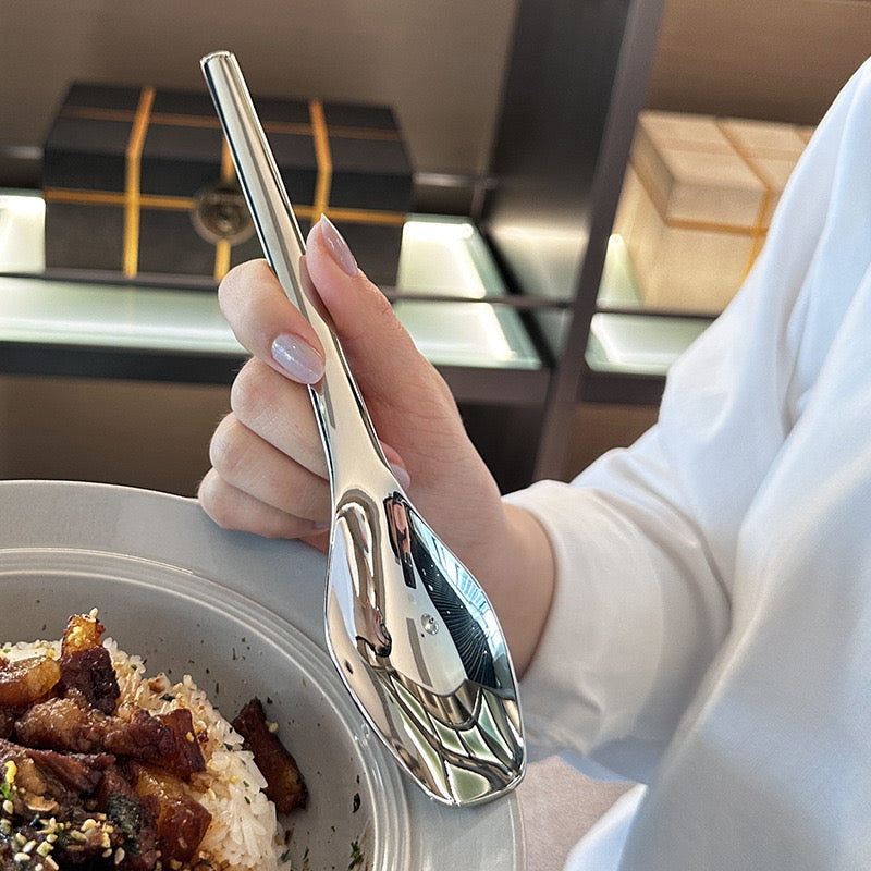 Large Stainless Steel Dining Spoon – 304 Stainless Steel, Dishwasher Safe