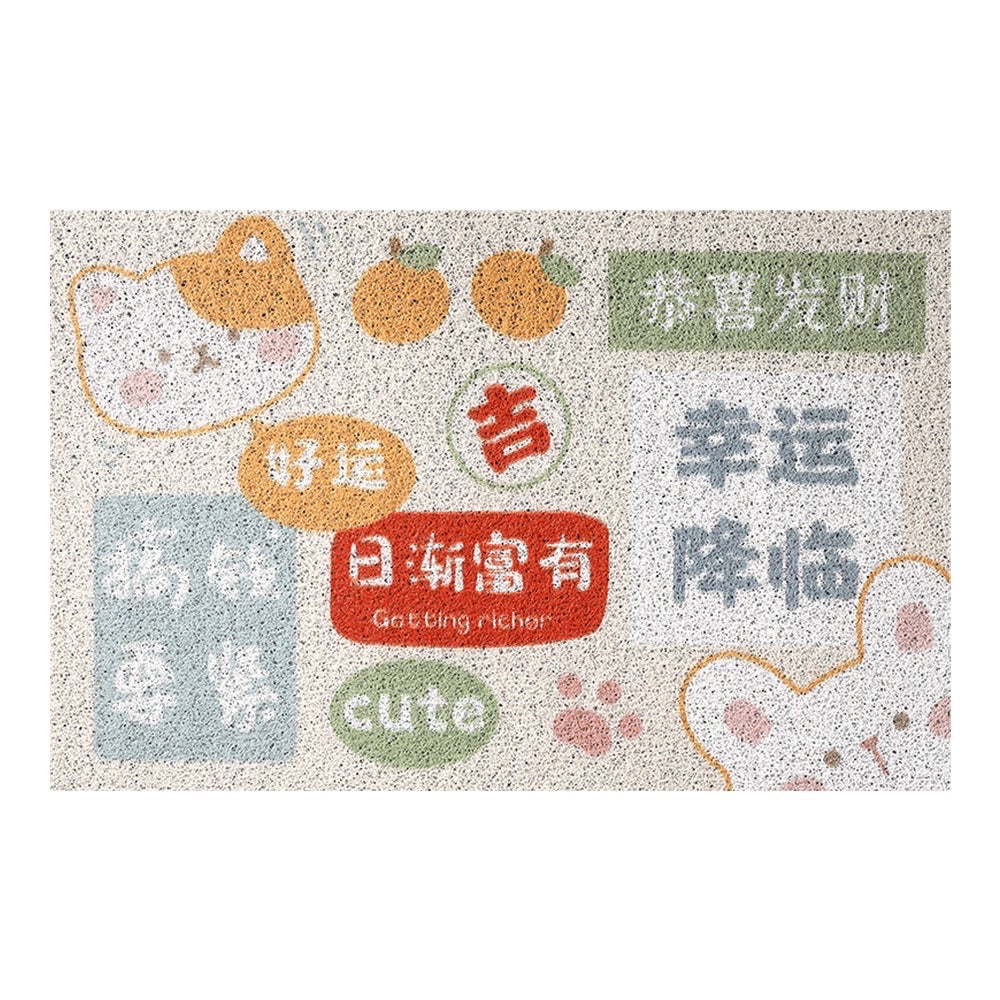 Lucky Cat Welcome Doormat - Size 60x90cm/80x120cm