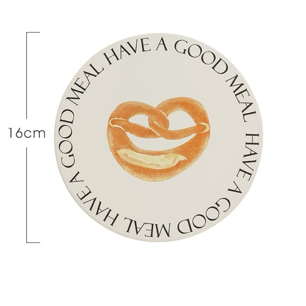 Bread Series Ceramic Heat-Resistant Pot Mat | Heat Insulation and Instant Absorption, Easy to Clean