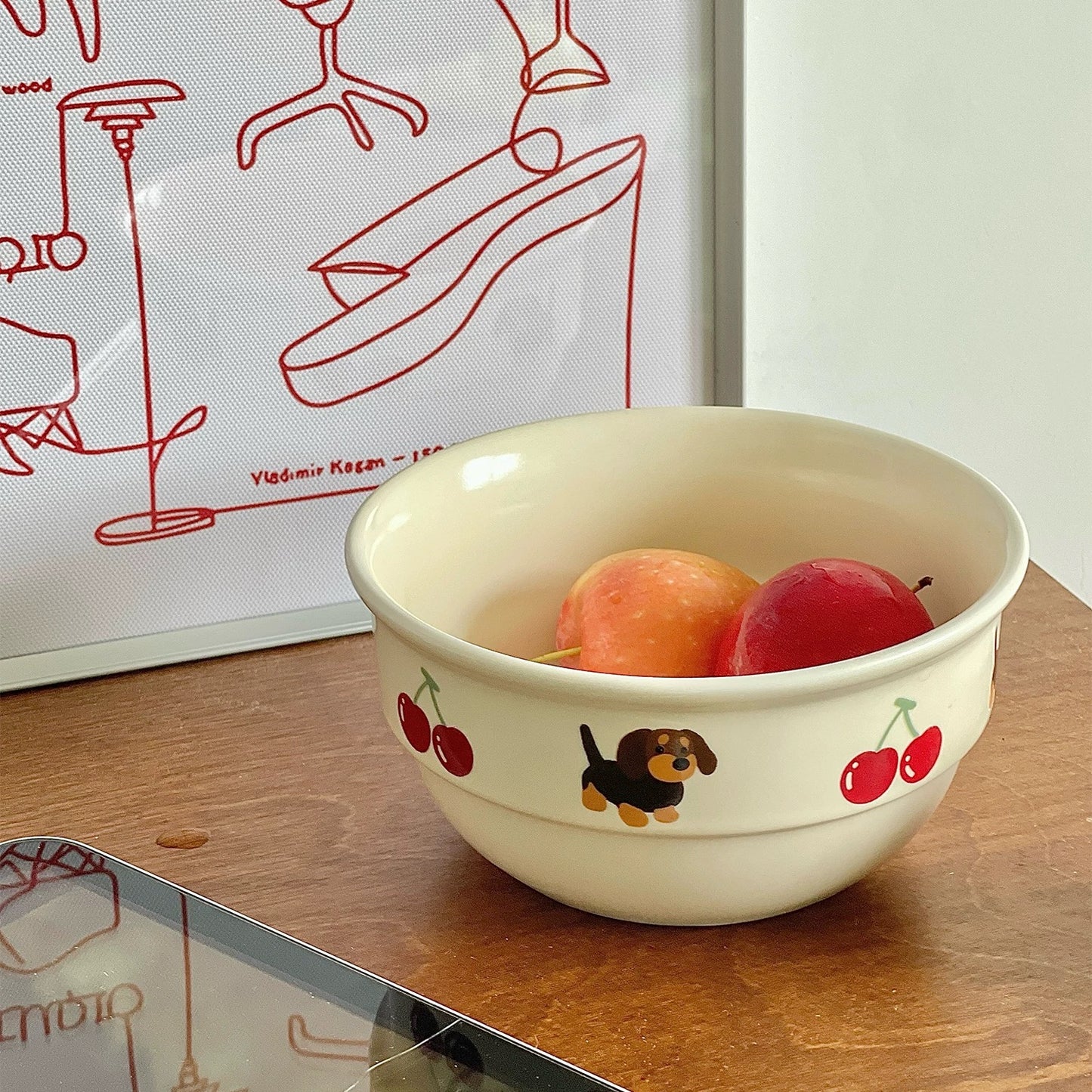 Cartoon-Themed Ceramic Bowls – Perfect for Breakfast & Snacks