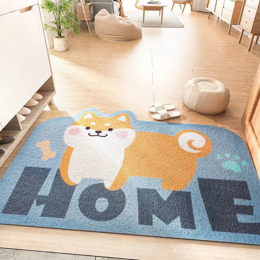 Adorable Shiba Inu Welcome Doormat