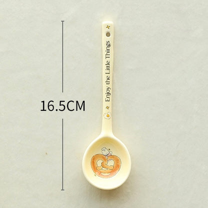 Bread Bunny Ceramic Spoon | Cute & Cozy Spoon, 4 Adorable Designs