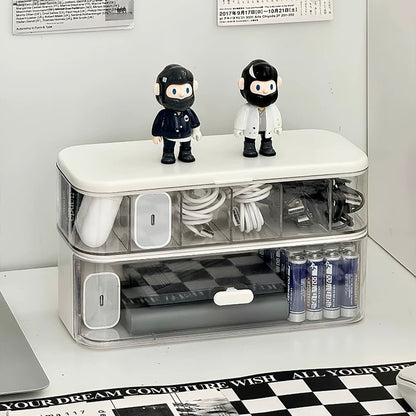 Desk Organizer for Cables and Chargers | Durable PP Plastic