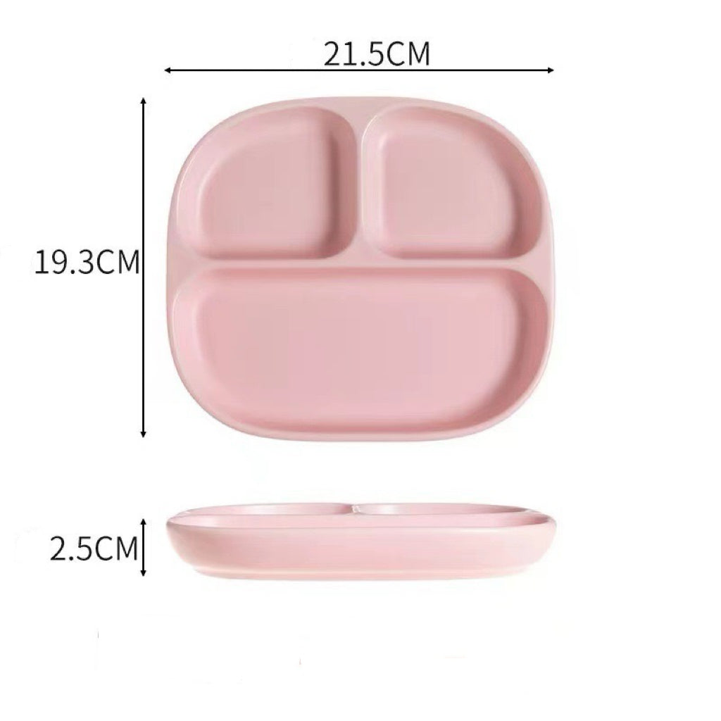 Ceramic Divided Breakfast Plate | 8.5-Inch Pastel Sectioned Dish